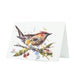 Dean Crouser Waxwing on Crabapple Bird Watercolor Greeting Card