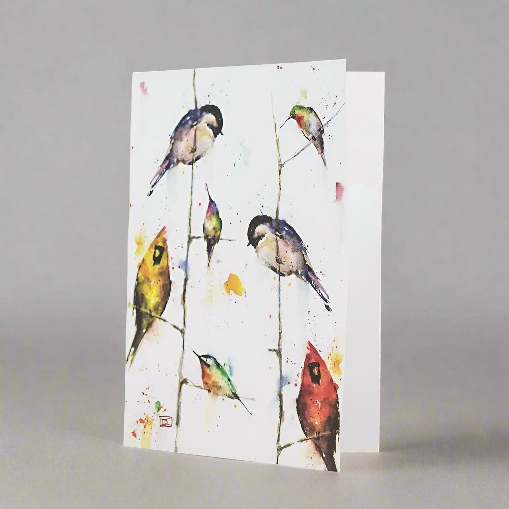 Dean Crouser Wild Birds on a Branch Watercolor Card