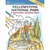 Yellowstone National Park A Cautionary Tale Adult Coloring Book by Andy Robbins