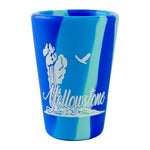 Yellowstone National Park Silipint Shot Glass - blue