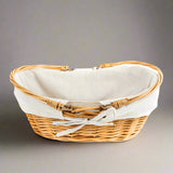 Honey Willow Basket with White Liner by Wald Imports