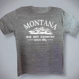 Black Upheld Mountains Montana T-Shirt