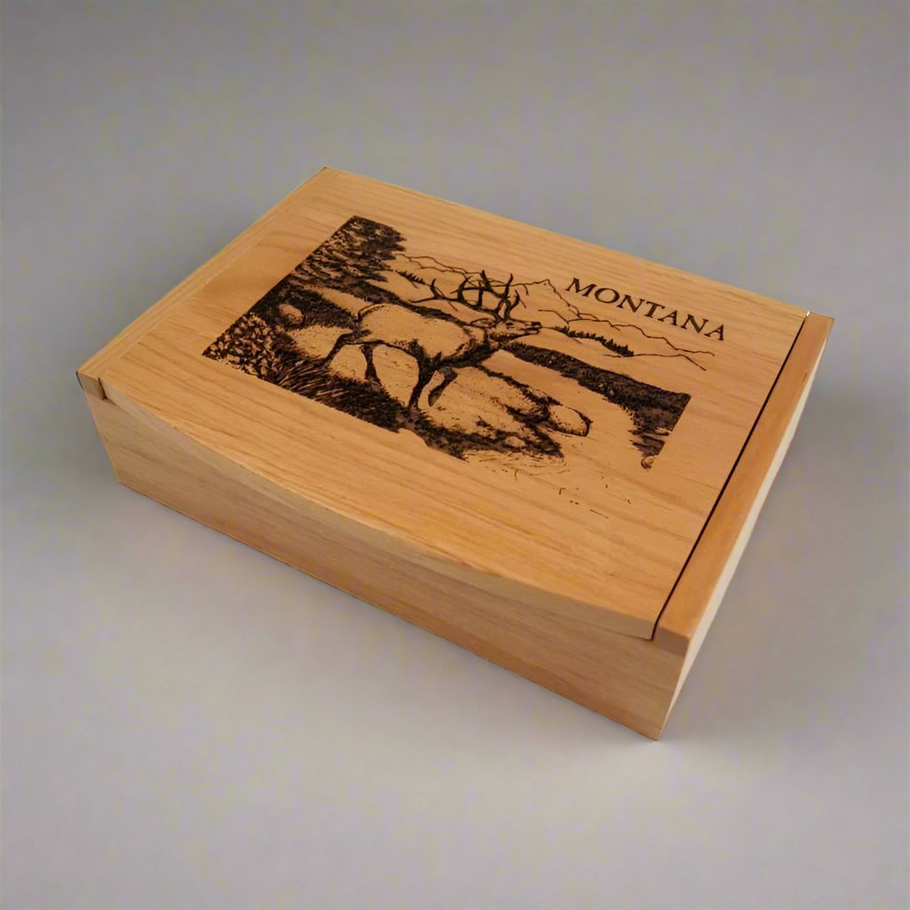 Elk Wood Box by Wayne Carver Woodworking