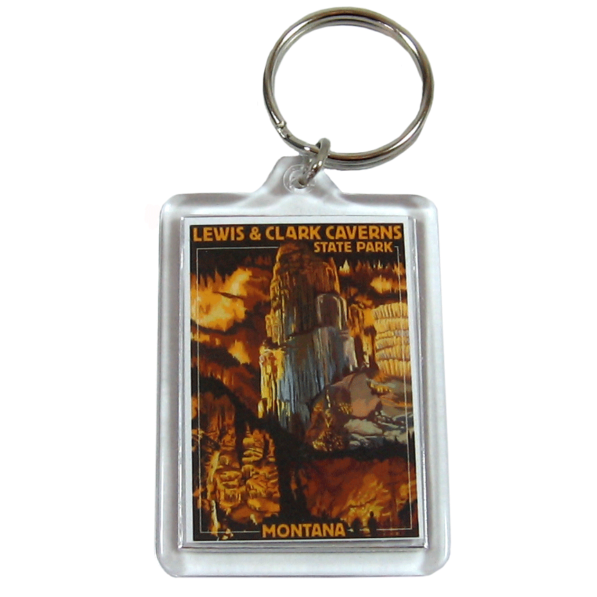 The Lantern Press Lewis & Clark Caverns Key Chain is a cute souviner to bring back from you time spent at The Lewis & Clark Caverns State Park.