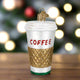Coffee to Go Glass Ornament