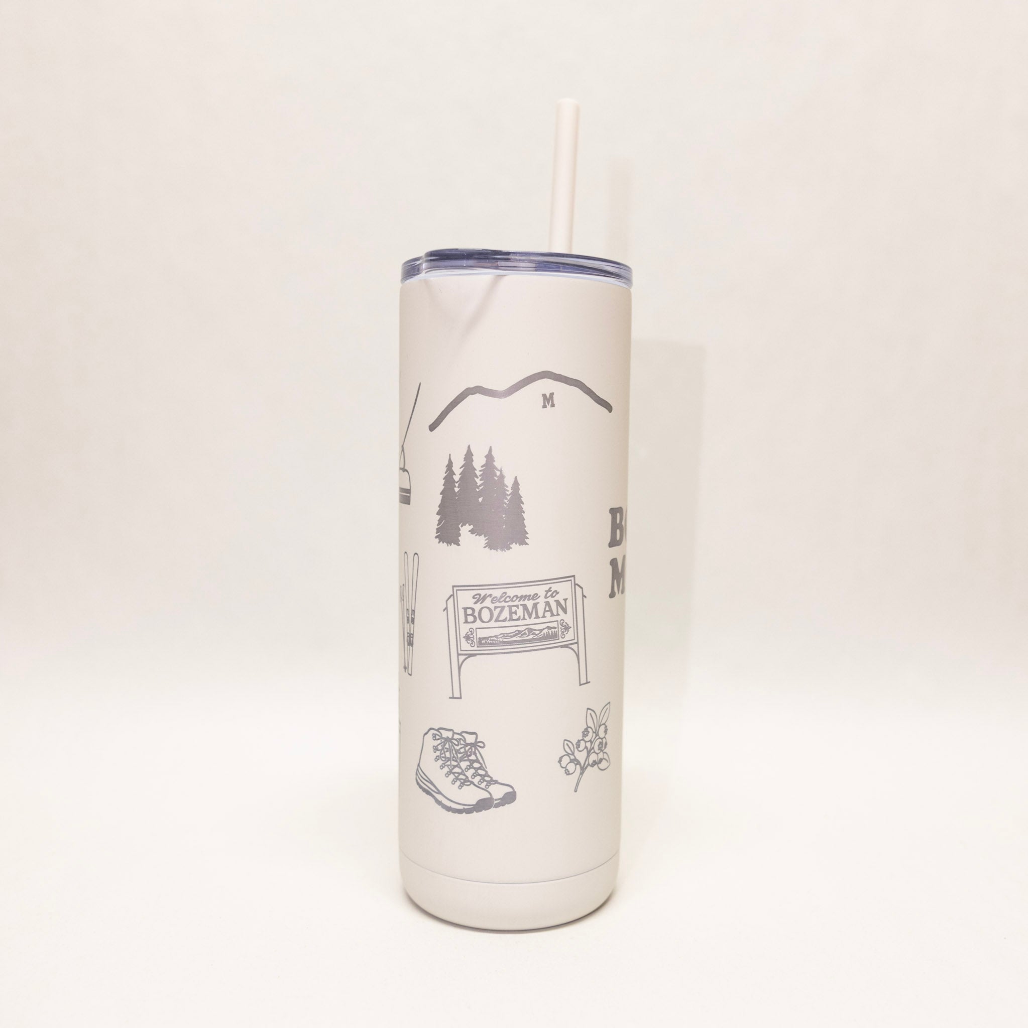 Bozeman Landmarks 360 Engraved Soft Matte Tumbler by Montana Gift Corral