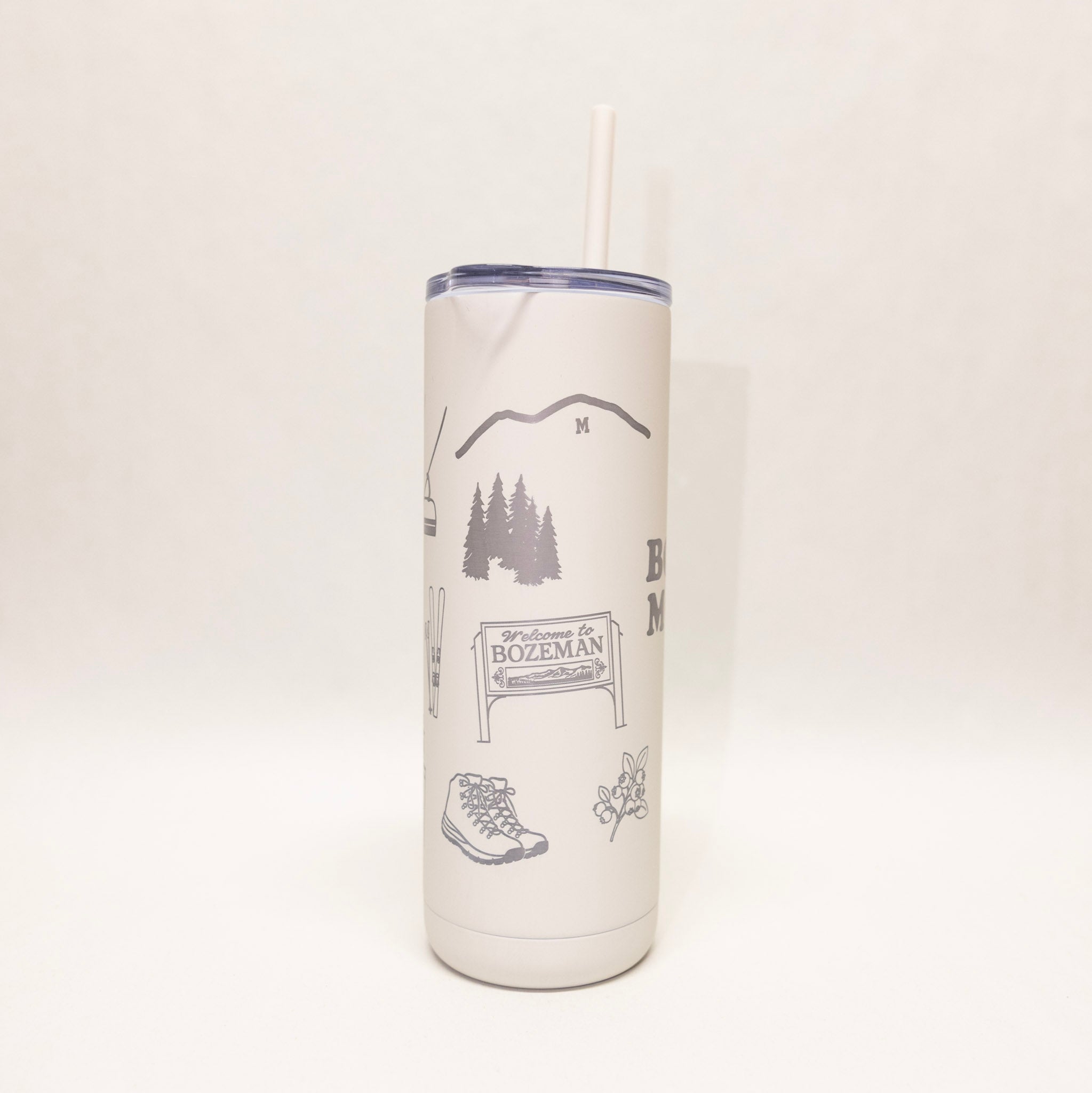 Bozeman Landmarks 360 Engraved Soft Matte Tumbler by Montana Gift Corral
