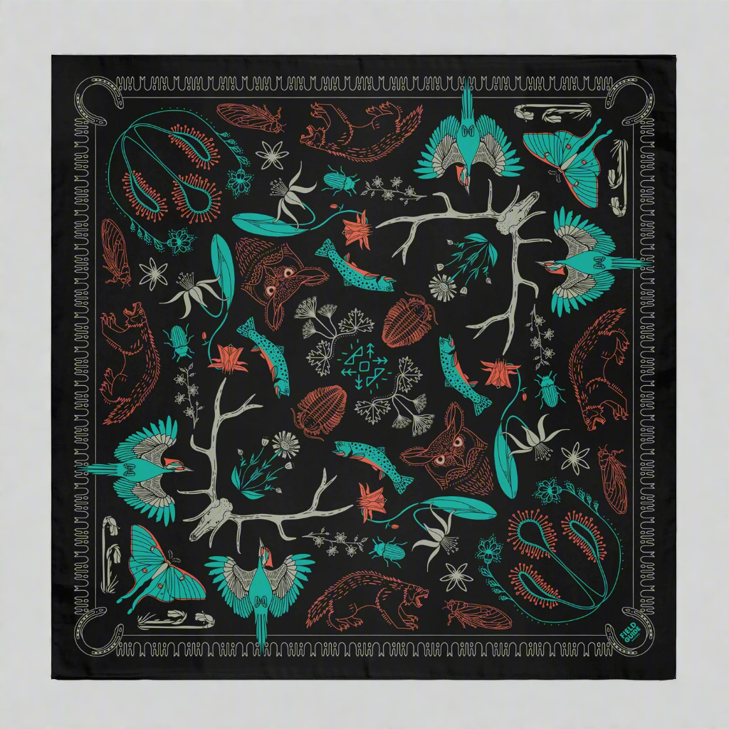Bob Marshall Wilderness Bandana by Field Guide Designs