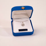 3 Stone Triple Teardrop Yogo Sapphire Sterling Bezel Pendant by Mac's Gems