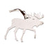 Moose Stainless Steel Hammered Ornament by Art Studio Company (5 Colors, 3 Sizes)