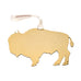 Buffalo Stainless Steel Hammered Ornament by Art Studio Company (5 Colors, 2 Sizes)