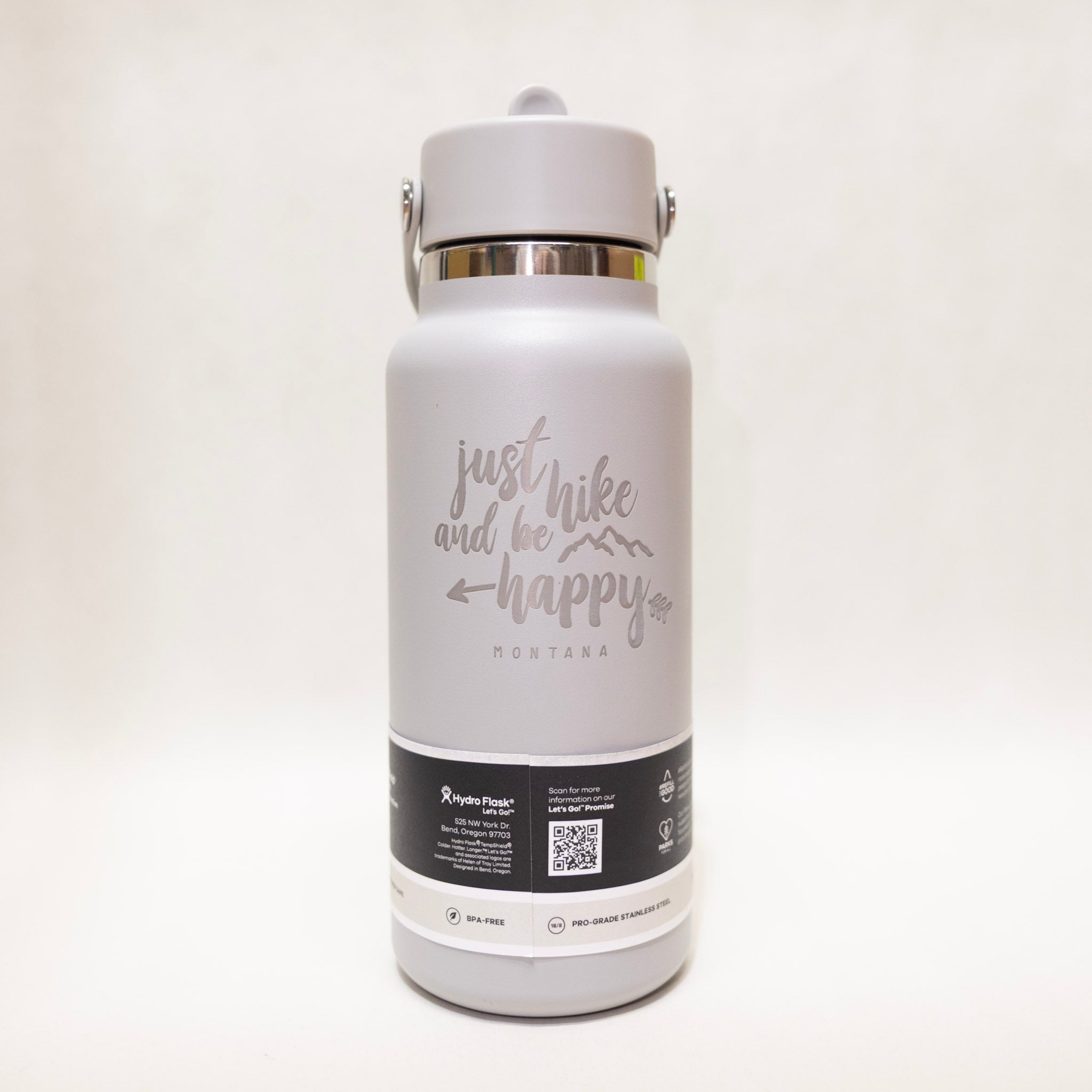 76914 Just Hike and Be Happy 32 oz Wide Mouth Tumbler with Flex Straw Cap by Hydro Flask