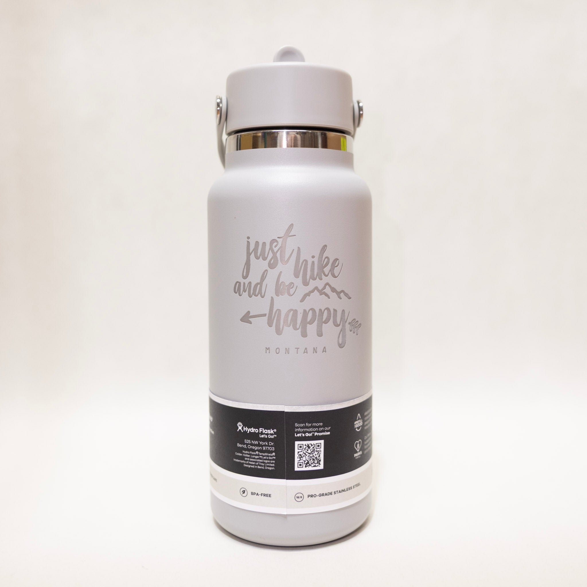 76914 Just Hike and Be Happy 32 oz Wide Mouth Tumbler with Flex Straw Cap by Hydro Flask