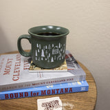 Cabin Ceramic Coffee Mug by Corvidae drawings & design Styled photo