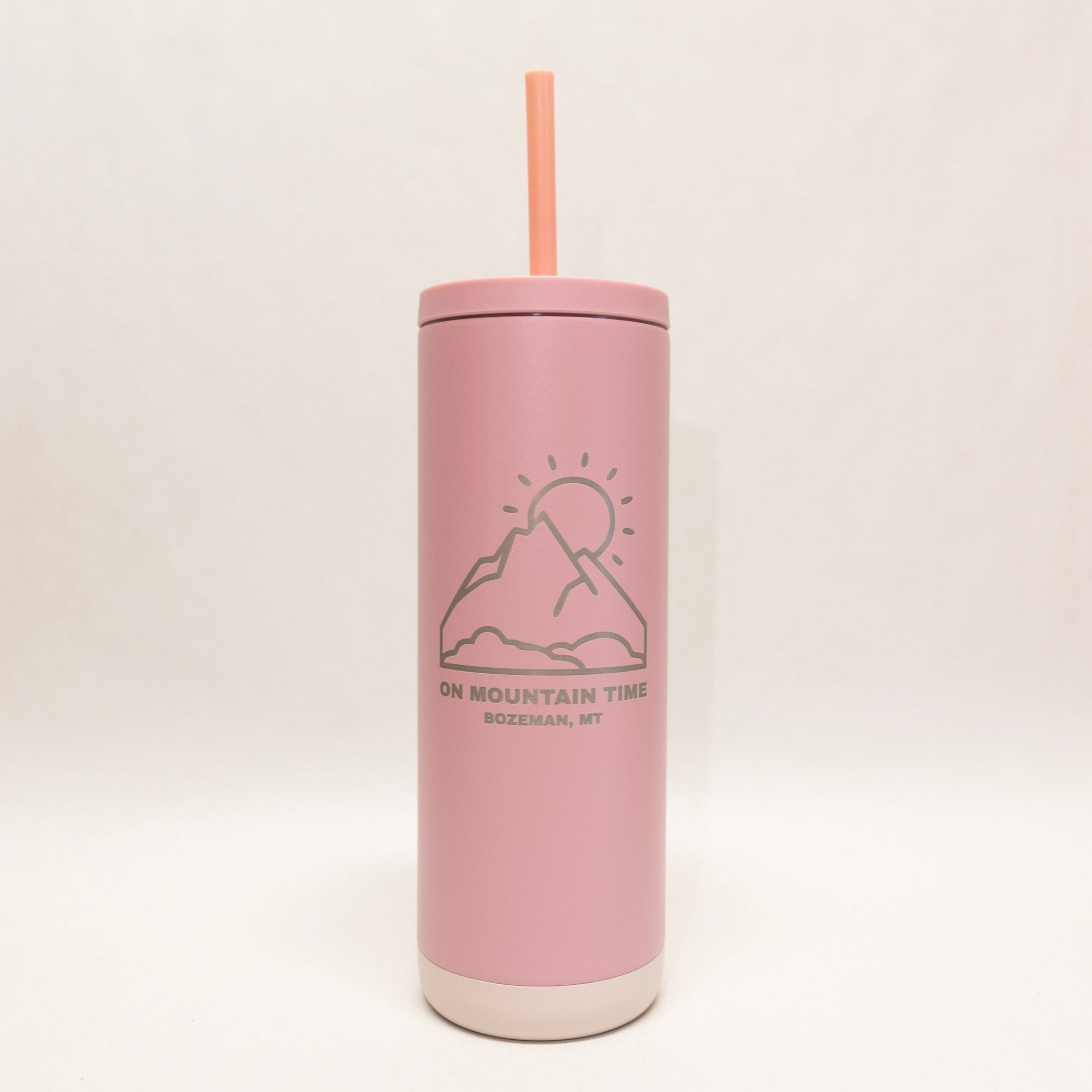  Mountain Time Maker 20 oz Soft Matte Tumbler by Montana Gift Corral Matte Candy Blush