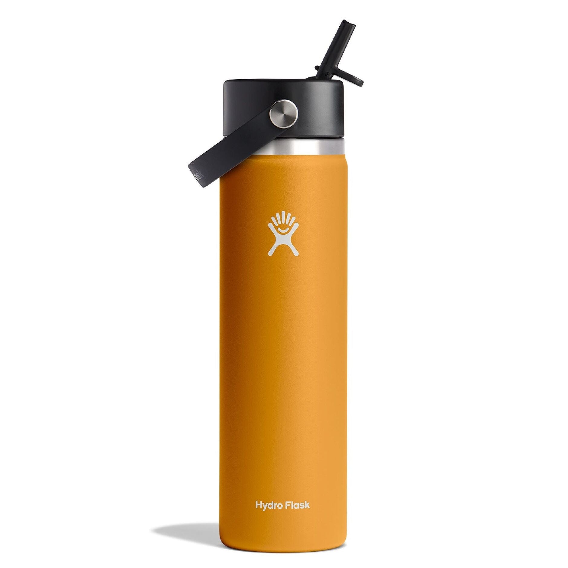 Fossil Orange 24 oz Wide Mouth Tumbler with Flex Straw Cap by Hydro Flask