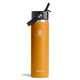Fossil Orange 24 oz Wide Mouth Tumbler with Flex Straw Cap by Hydro Flask
