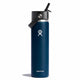 Indigo 24 oz Wide Mouth Tumbler with Flex Straw Cap by Hydro Flask