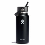 Black 32 oz Wide Mouth Tumbler with Flex Straw Cap by Hydro Flask