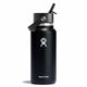 Black 32 oz Wide Mouth Tumbler with Flex Straw Cap by Hydro Flask