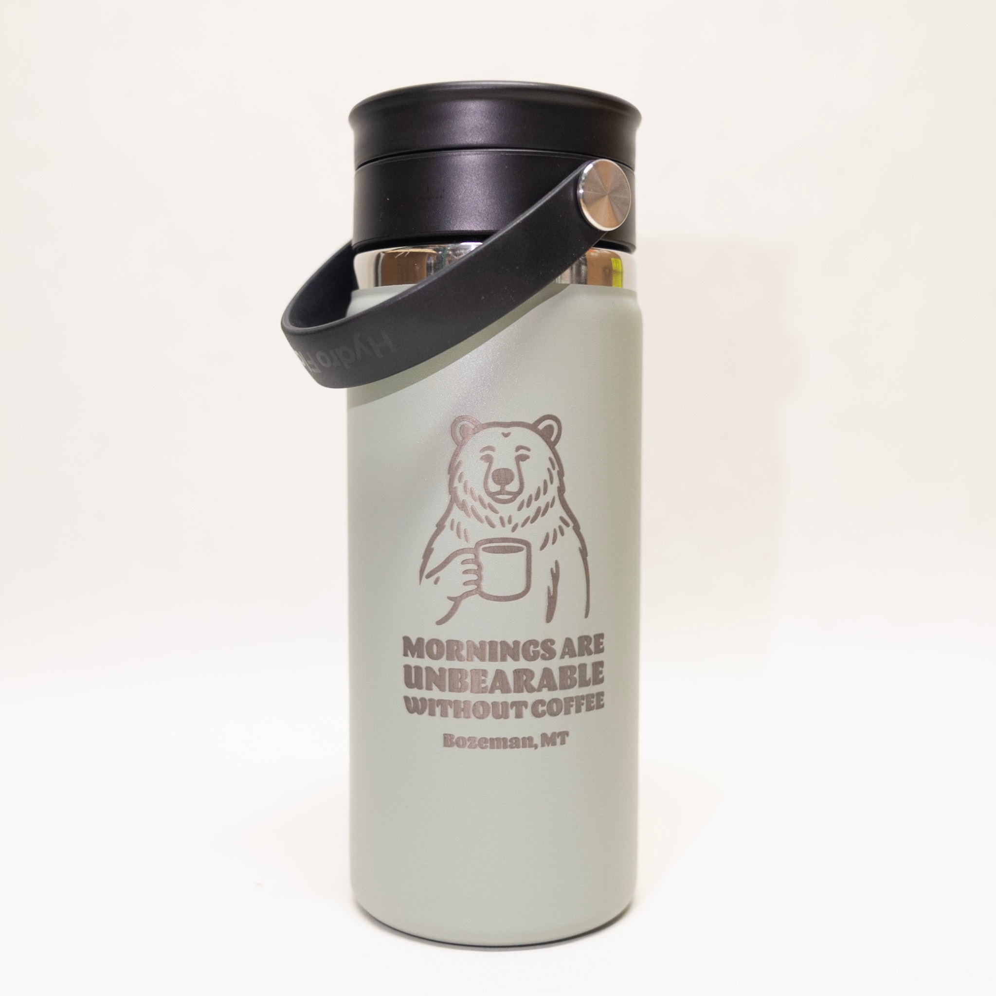 88900 Unbearable Without Coffee 16 oz Wide Mouth Flex Tumbler with Sip Lid by Hydro Flask