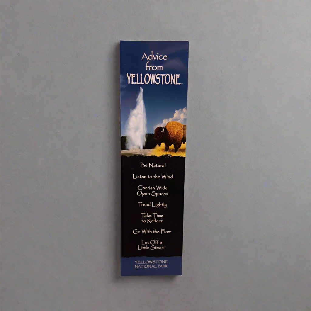 Advice from Yellowstone Bookmark