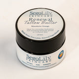 Jar of SegoLily Skincare Renewal Tallow Butter on a white background