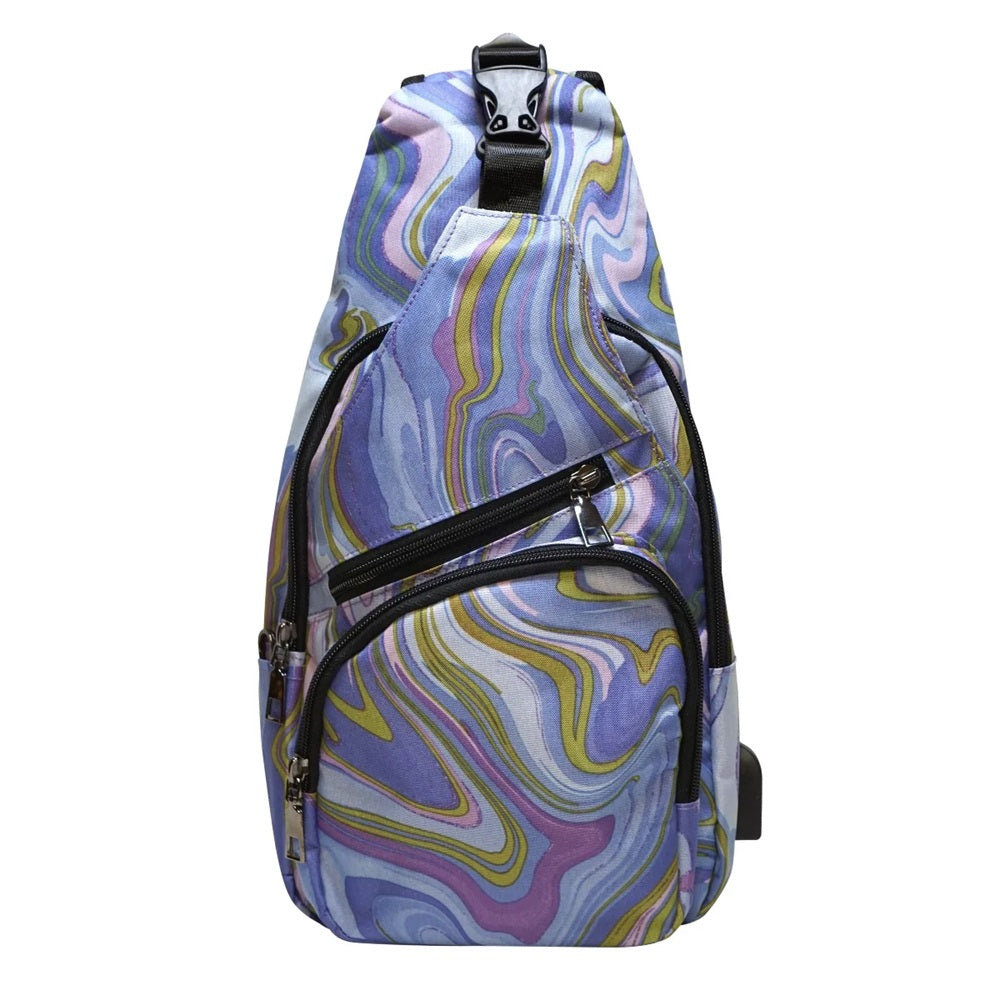 Amethyst Swirl Anti-Theft Day Pack