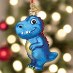 Adorable Tyrannosaurus Glass Ornament