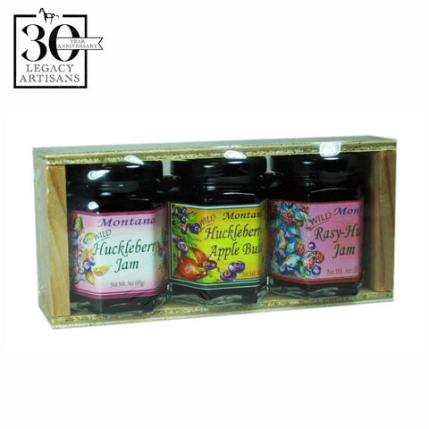 Assorted Huckleberry Jams Gift Crate by Huckleberry Haven