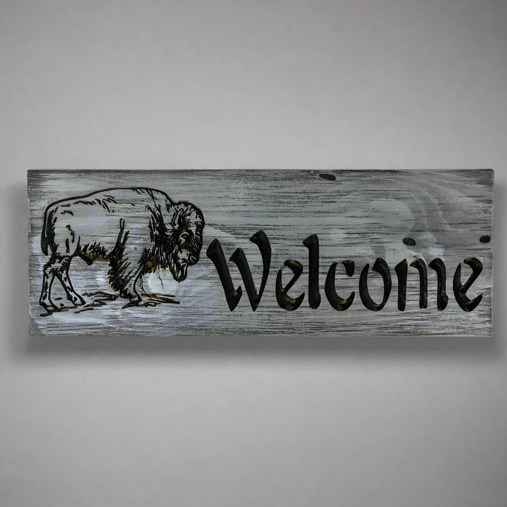 Wood Welcome Sign by Knotty Pine Woodworks (7 Styles)