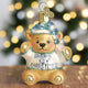 Blue Baby's First Christmas Teddy Bear Ornament