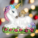 Baby Unicorn Glass Ornament