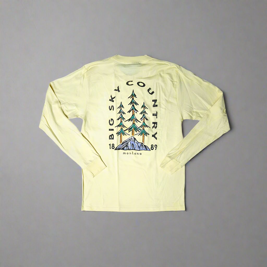 Banana Triad Tree Mountain Long Sleeve Montana Shirt by Prairie Mountain (5 sizes)