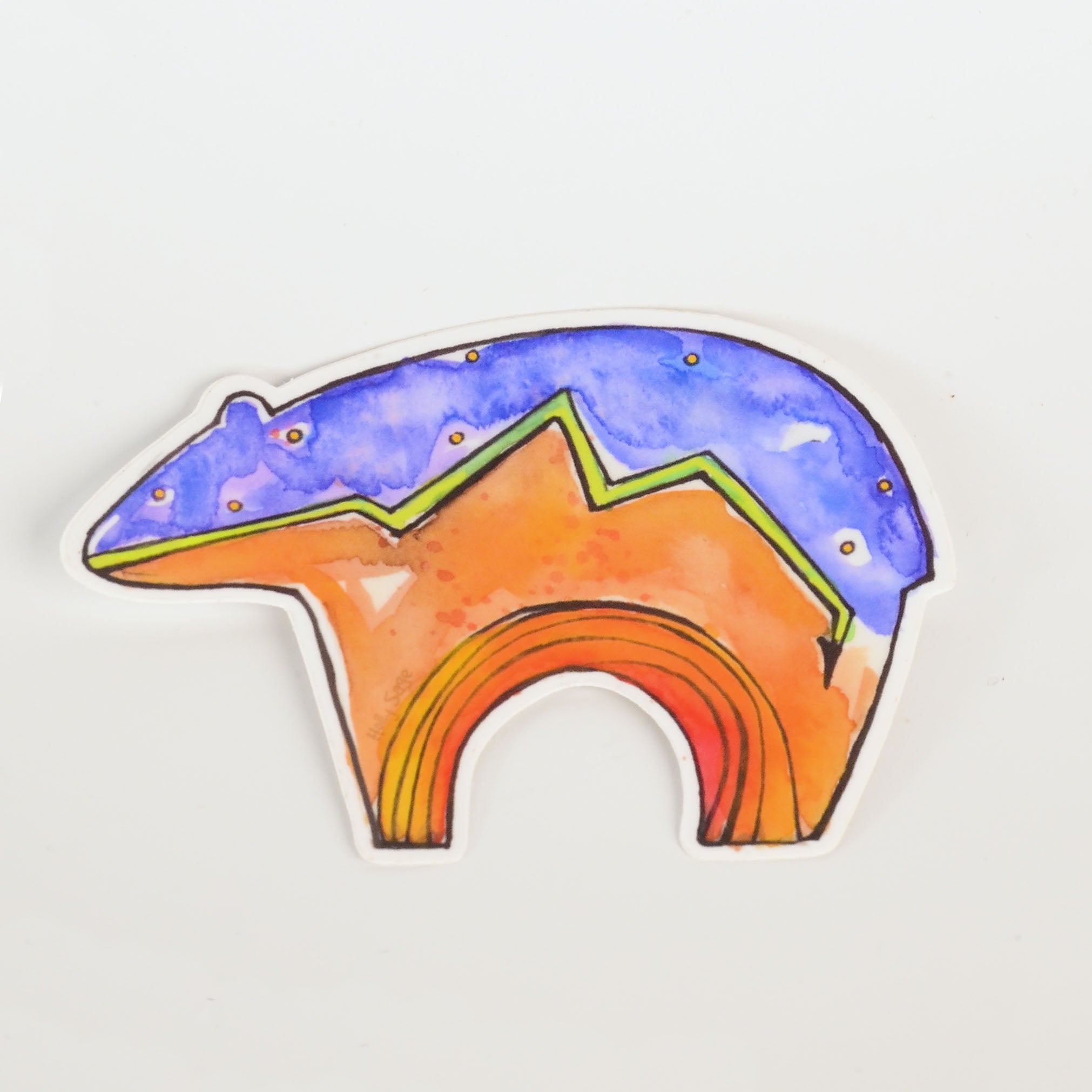 Bear Rainbow Sticker