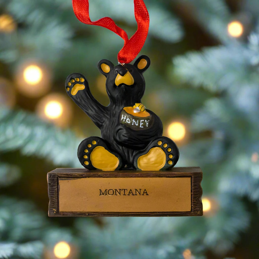 Bearfoots Magnetic Montana Ornament by Jeff Fleming (21 Styles)