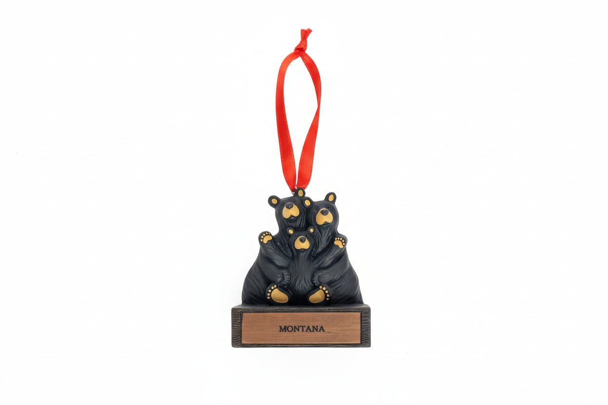Bearfoots Magnetic Montana Ornament by Jeff Fleming (21 Styles)