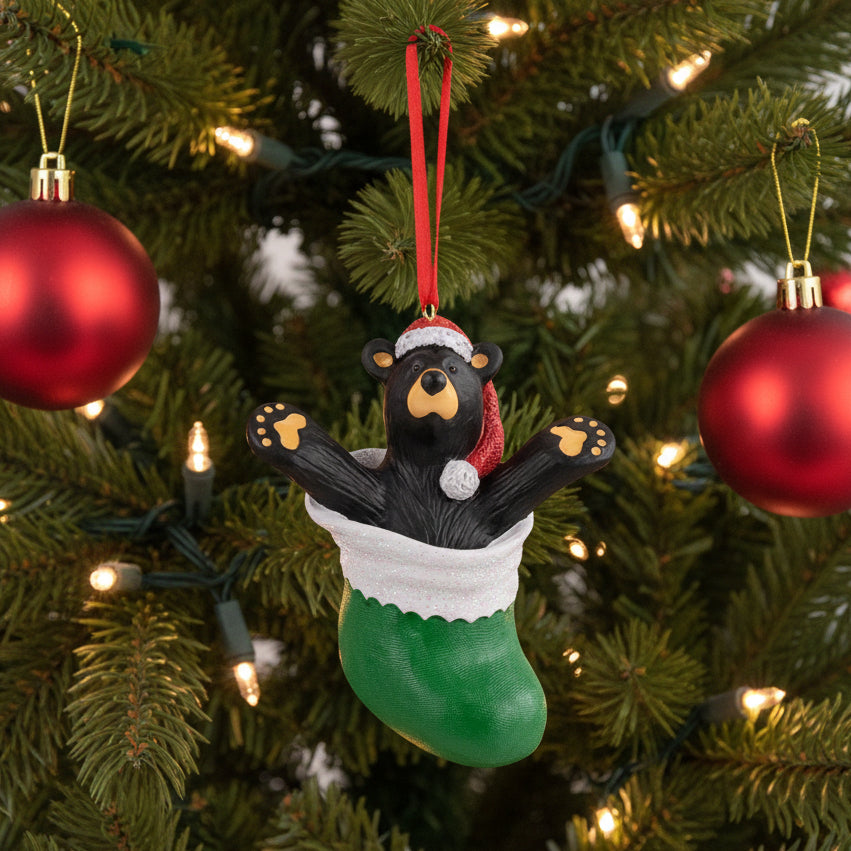 BearfootsBearinRedStockingOrnamentbyJeffFleming_86869
