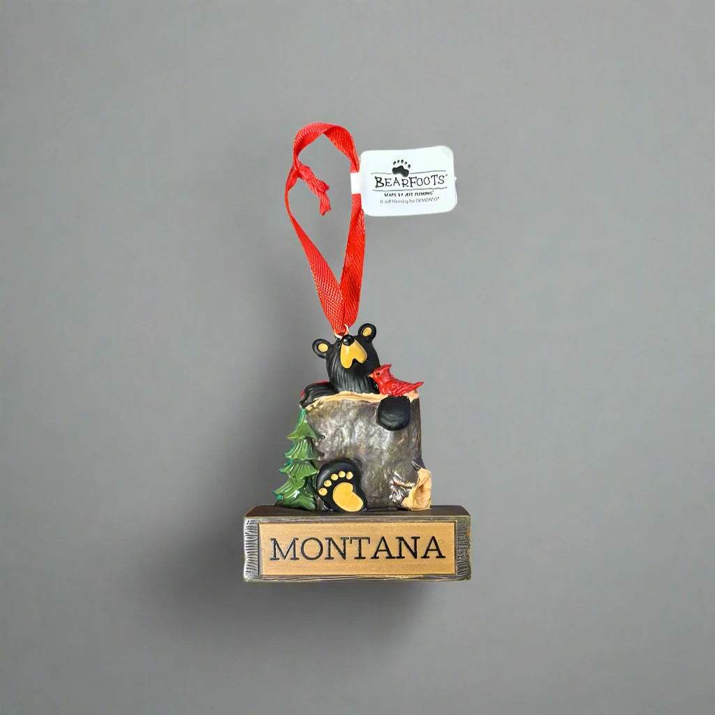 Bearfoots Magnetic Montana Ornament by Jeff Fleming (21 Styles)