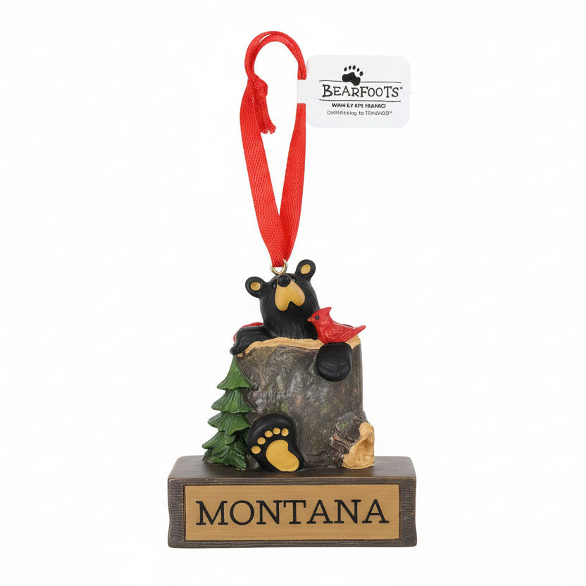 Bearfoots Magnetic Montana Ornament by Jeff Fleming (21 Styles)
