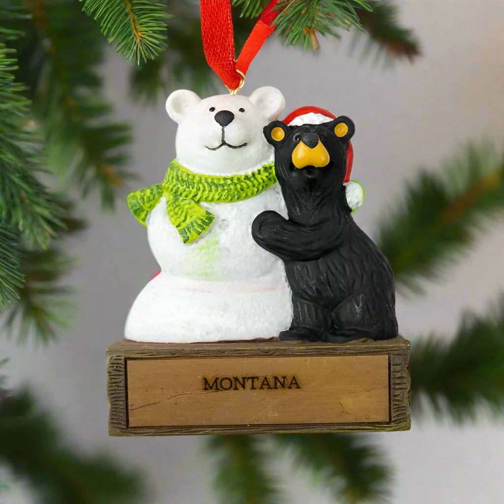 Bearfoots Magnetic Montana Ornament by Jeff Fleming (21 Styles)