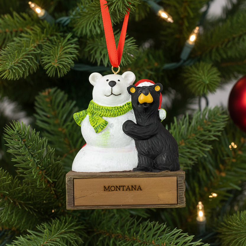 Bearfoots Magnetic Montana Ornament by Jeff Fleming (21 Styles)