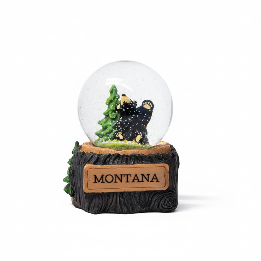 Bearfoots Howdy Bear Montana Snow Globe