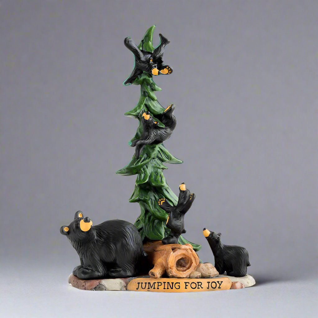 Bearfoots Jumping for Joy Figurine by Jeff Fleming