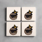Bearfoots Montana Coasters by Jeff Fleming
