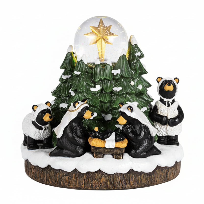 Bearfoots Musical Beartivity Snow Globe - front