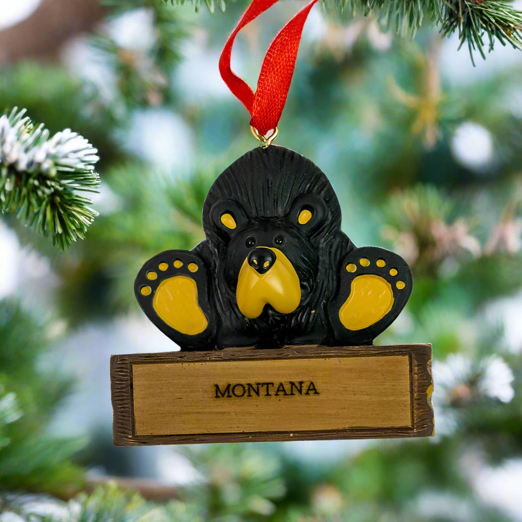 Bearfoots Magnetic Montana Ornament by Jeff Fleming (21 Styles)