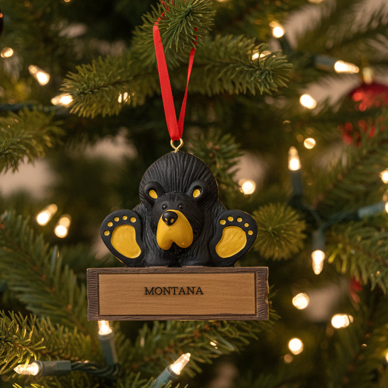 Bearfoots Magnetic Montana Ornament by Jeff Fleming (21 Styles)