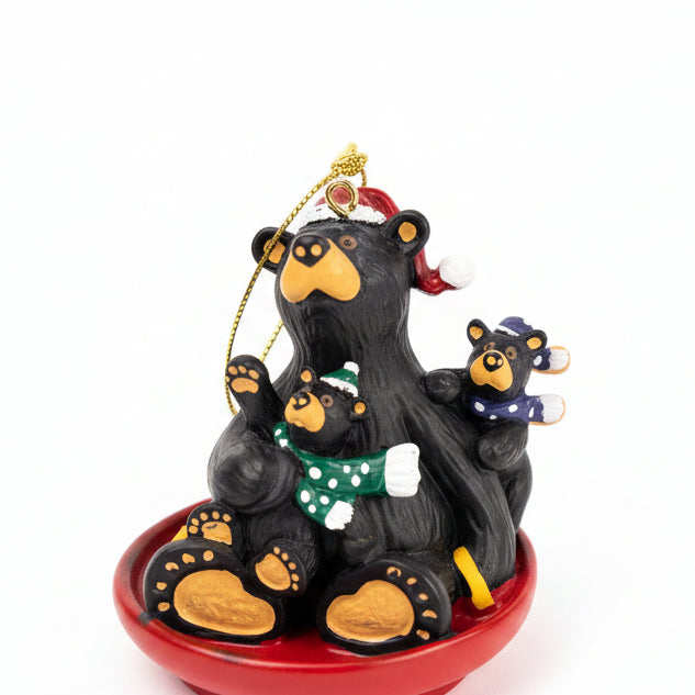 Bearfoots Saucer Sled Ornament