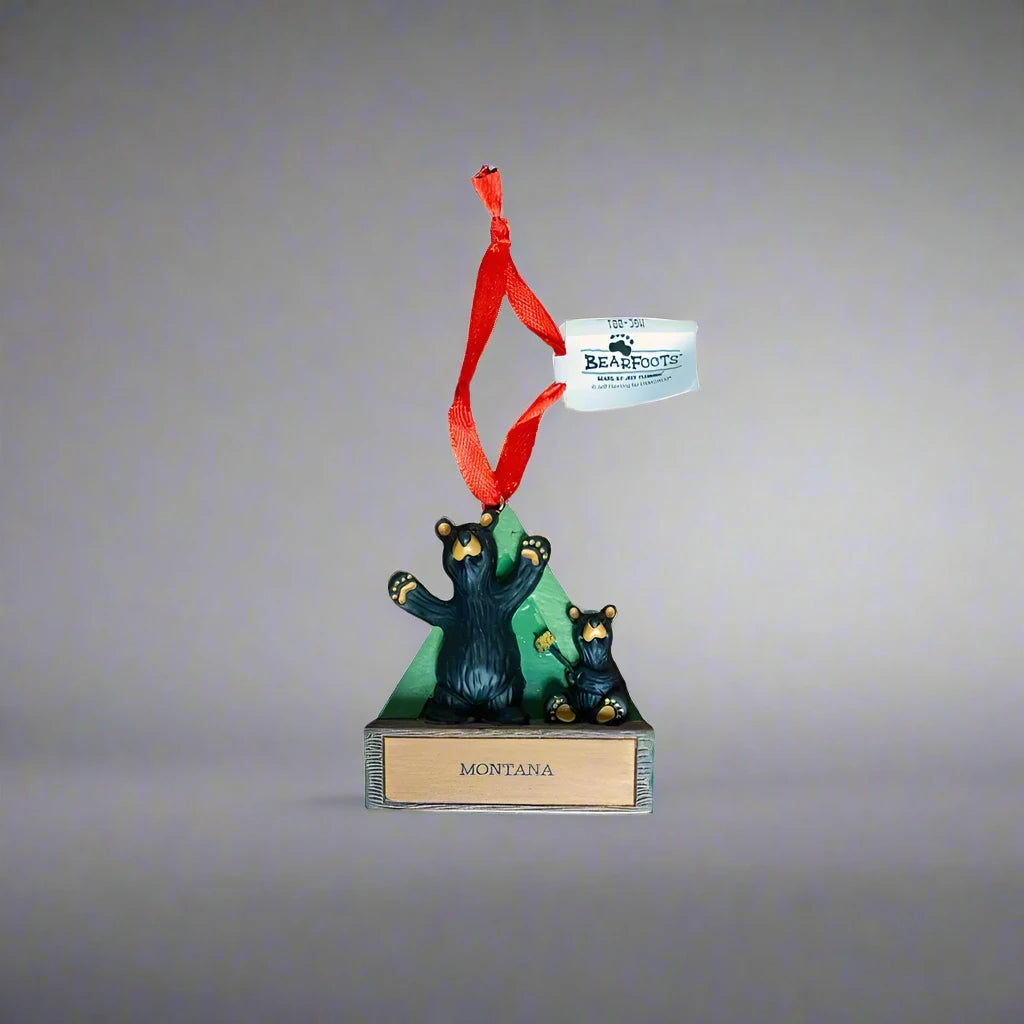 Bearfoots Magnetic Montana Ornament by Jeff Fleming (21 Styles)